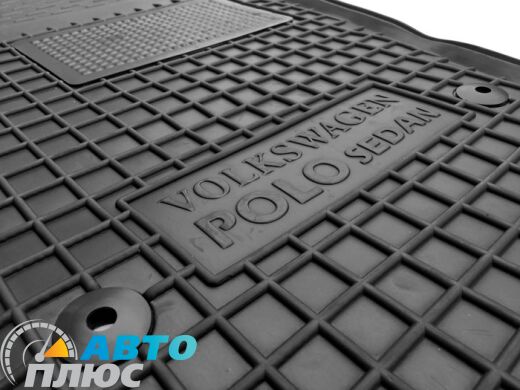 Водительский коврик в салон Volkswagen Polo Sedan 2010- (Avto-Gumm)