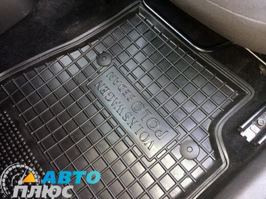 Водительский коврик в салон Volkswagen Polo Sedan 2010- (Avto-Gumm)