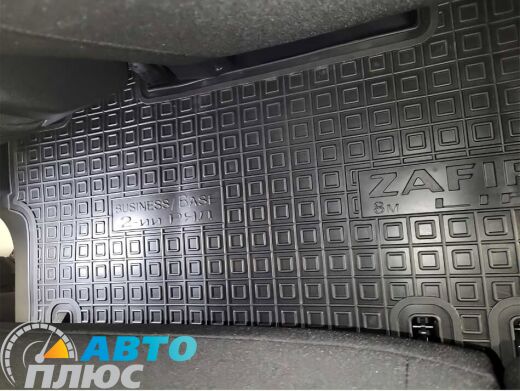 Автомобильные коврики в салон Opel Zafira Life 2019- 2-й ряд Business (Base) (8м) (AVTO-Gumm)