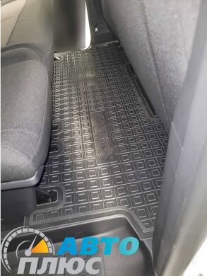 Автомобильные коврики в салон Opel Zafira Life 2019- 2-й ряд Business (Base) (8м) (AVTO-Gumm)