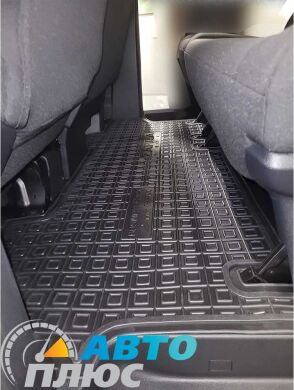 Автомобильные коврики в салон Opel Zafira Life 2019- 2-й ряд Business (Base) (8м) (AVTO-Gumm)