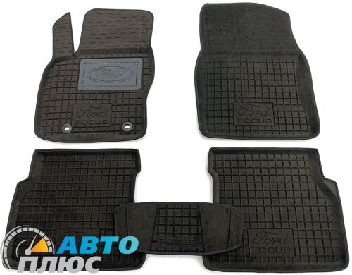 Гибридные коврики в салон Ford Focus 2 2004- (AVTO-Gumm)