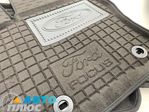 Гибридные коврики в салон Ford Focus 2 2004- (AVTO-Gumm)