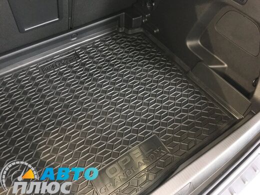 Автомобильный коврик в багажник Opel Grandland X 2019- нижняя полка (AVTO-Gumm)