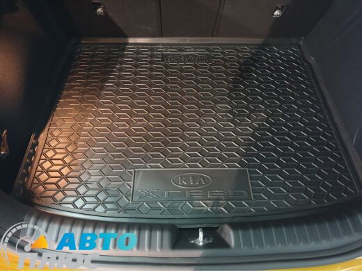 Автомобильный коврик в багажник Kia XCeed 2019- Hb (верхняя полка) (Avto-Gumm)