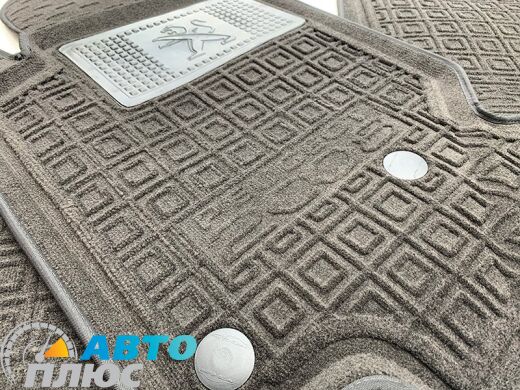 Гибридные коврики в салон Peugeot 2008 2020- (AVTO-Gumm)