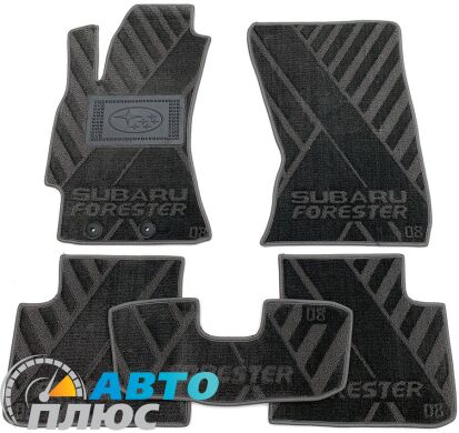 Композитные коврики в салон Subaru Forester 3 2008- (X) серые AVTO-Tex