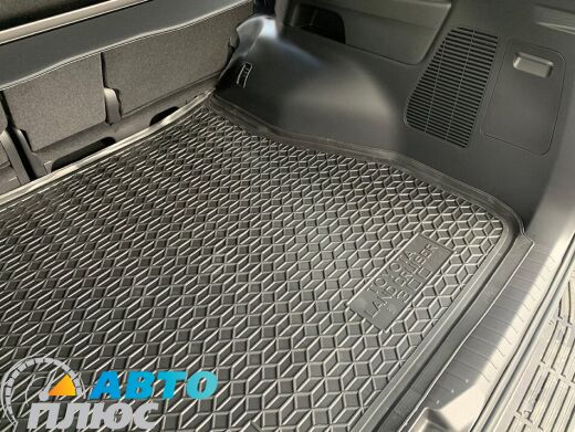 Автомобильный коврик в багажник Toyota Land Cruiser 300 2021- 5 мест (AVTO-Gumm)