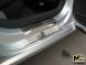 фото картинка Накладки на пороги Volkswagen Polo 2009- SD/HB (Premium) &mdash; АвтоПлюс