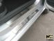 фото картинка Накладки на пороги Volkswagen Polo 2009- SD/HB (Premium) &mdash; АвтоПлюс