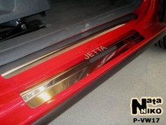 Накладки на пороги Volkswagen Jetta 2005-2010 (Premium)