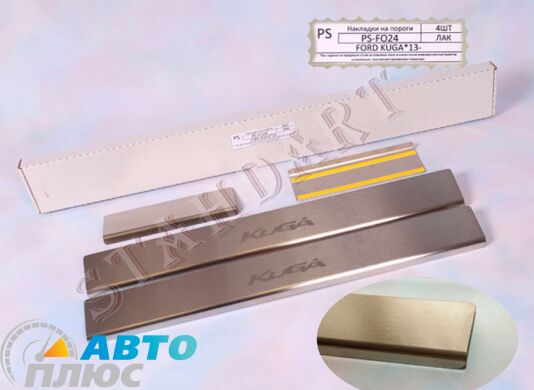 Накладки на пороги автомобиля Ford Kuga 2013- (Standart)