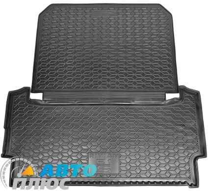 Автомобильный коврик в багажник Rivian R1S 2022- (задний) (AVTO-Gumm)