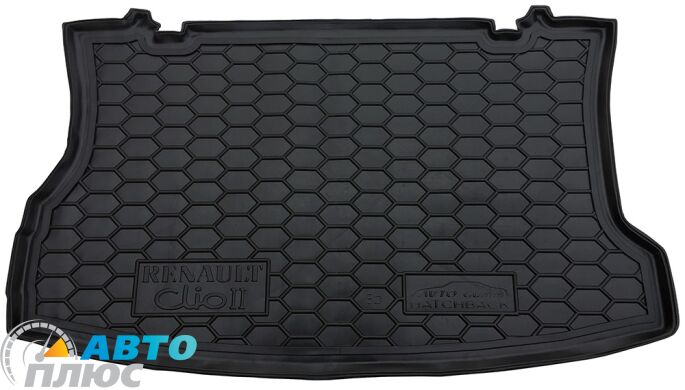 Автомобильный коврик в багажник Renault Clio 2 1998- Hatchback (Avto-Gumm)
