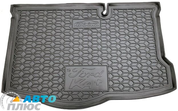 Автомобильный коврик в багажник Ford Ka+ 2019- Hatchback (Avto-Gumm)