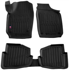 3D Коврики в салон автомобиля Skoda Fabia 00-/VW Polo 01-/Seat Ibiza 02- (Stingray)