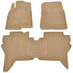 Автомобильные коврики в салон Mitsubishi Pajero Wagon 3/4 99-/07- бежевые (AVTO-Gumm)