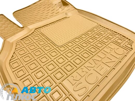 Автомобильные коврики в салон Renault Scenic 2 2002-2009 бежевые (AVTO-Gumm)
