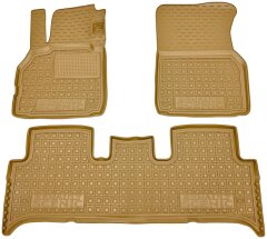 Автомобильные коврики в салон Renault Scenic 2 2002-2009 бежевые (AVTO-Gumm)
