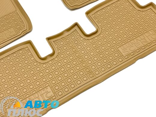 Автомобильные коврики в салон Renault Scenic 2 2002-2009 бежевые (AVTO-Gumm)