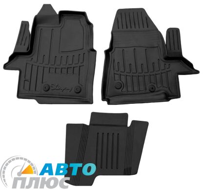 3D Килимки в салон автомобіля Ford Transit Custom 2012- передні (Stingray)