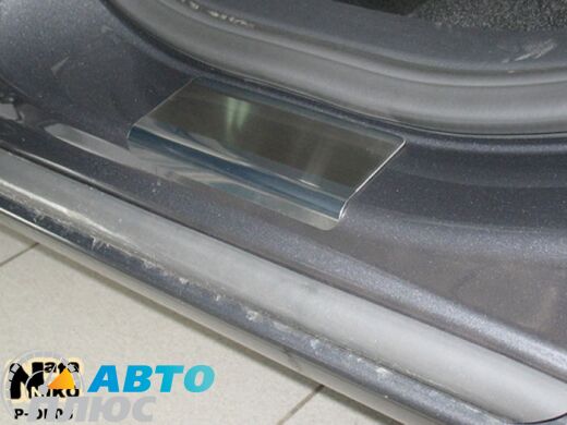 Накладки на пороги Opel Astra J 09-/K 15- (5 дверей) (Premium)