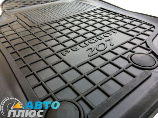Водительский коврик в салон Peugeot 207 2006- (Avto-Gumm)