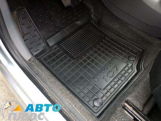 Водительский коврик в салон Peugeot 107 2005- (Avto-Gumm)