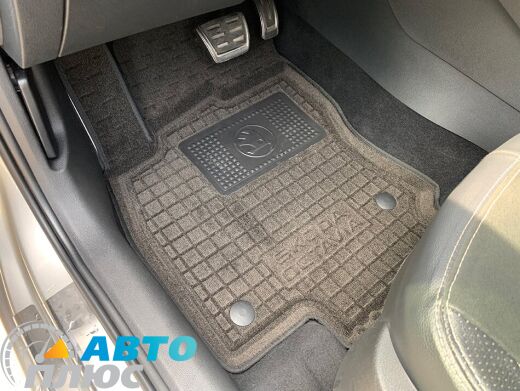 Гибридные коврики в салон Skoda Octavia A7 2013- (Avto-Gumm)
