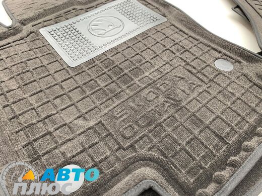 Гибридные коврики в салон Skoda Octavia A7 2013- (Avto-Gumm)