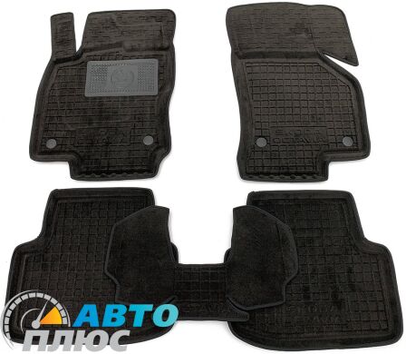 Гибридные коврики в салон Skoda Octavia A7 2013- (Avto-Gumm)