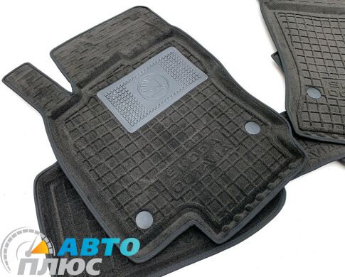 Гибридные коврики в салон Skoda Octavia A7 2013- (Avto-Gumm)