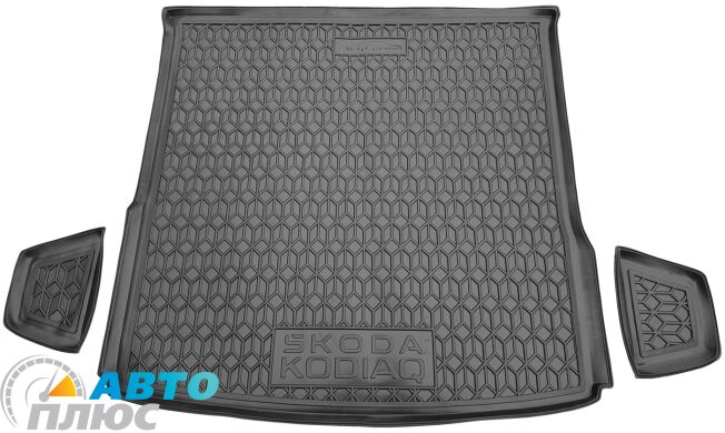Автомобильный коврик в багажник Skoda Kodiaq 2024- 5 мест (AVTO-Gumm)