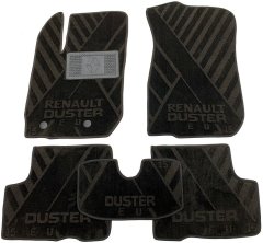 Композитні килимки в салон Renault Duster 2015-2018 (X) чорні AVTO-Tex