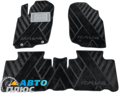 Композитні килимки в салон Toyota RAV4 2013-2016 (X) чорні AVTO-Tex