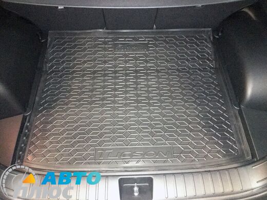 Автомобильный коврик в багажник Hyundai Tucson 2021- нижняя полка (AVTO-Gumm)