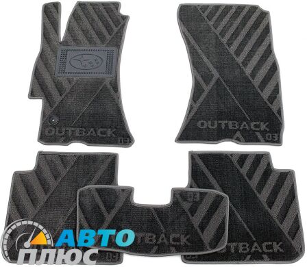 Композитные коврики в салон Subaru Outback 2003- (X) серые AVTO-Tex