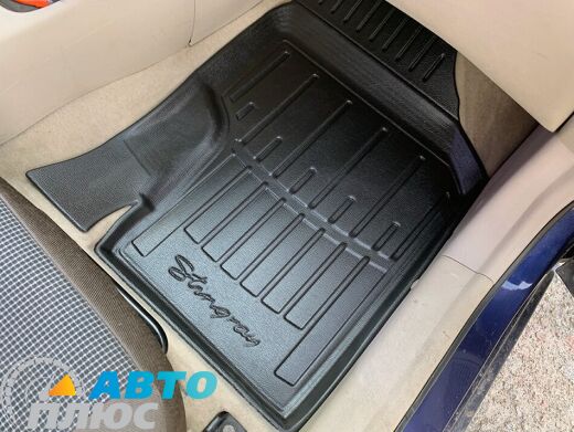 3D Килимки в салон автомобіля Hyundai Accent 06-/Kia Rio 05- (Stingray)
