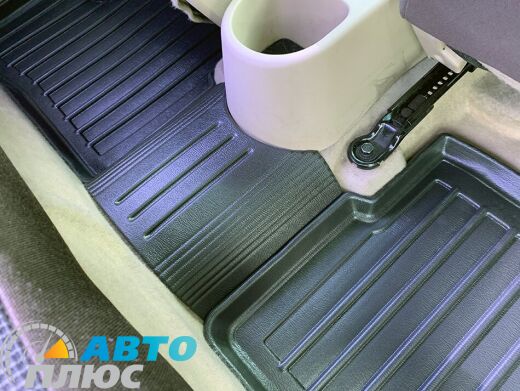 3D Килимки в салон автомобіля Hyundai Accent 06-/Kia Rio 05- (Stingray)