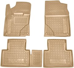 Автомобильные коврики в салон Geely Coolray 2022- бежевые (AVTO-Gumm)