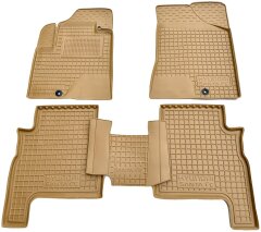 Автомобильные коврики в салон Hyundai Santa Fe 2006-2010 бежевые (AVTO-Gumm)