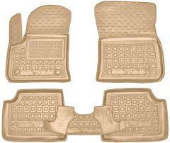 Автомобильные коврики в салон Jeep Avenger EV 2023- бежевые (AVTO-Gumm)