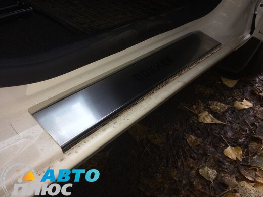 Накладки на пороги Renault Dokker 2013- (Premium)