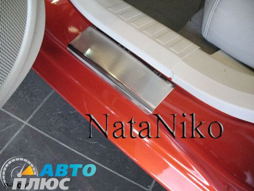 Накладки на пороги Dodge Caliber 2006- (Premium)
