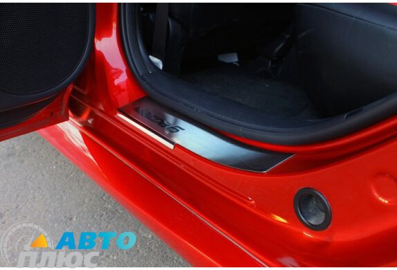Накладки на пороги Mazda 6 2013- (Premium)