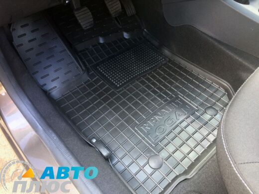 Водительский коврик в салон Renault Logan 2013- (Avto-Gumm)