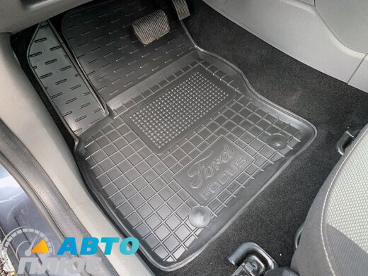 Водительский коврик в салон Ford Focus 2 2004-2010 (Avto-Gumm)