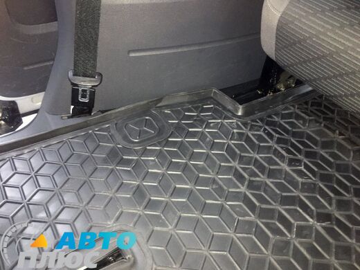 Автомобильный коврик в багажник Volkswagen Caddy Maxi 2004- 7 мест (Avto-Gumm)