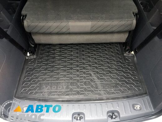 Автомобильный коврик в багажник Volkswagen Caddy Maxi 2004- 7 мест (Avto-Gumm)