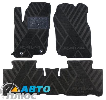 Композитні килимки в салон Toyota RAV4 2016- FL (X) чорні AVTO-Tex